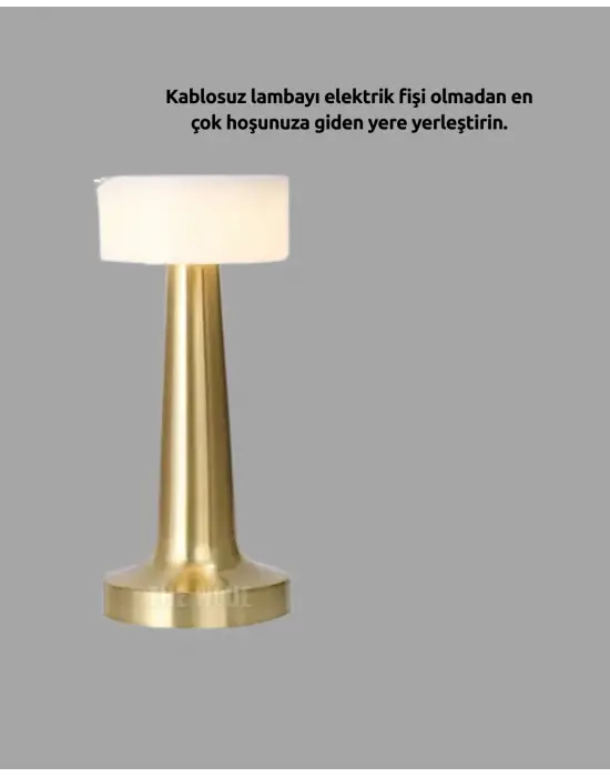 Şarj Edilebilir Led Masa Lambası – Usb Girişli, Metal Yapı