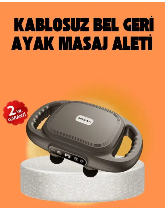 Şarjlı 6 Başlıklı Masaj Tabancası 2000 Mah Sessiz Güçlü Motor