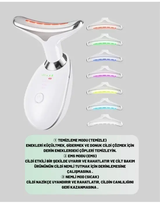 Şarjlı Akıllı Cilt Temizleme Ve Nemlendirme Cihazı – 500 Mah, Otomatik Kapanma Ve Ems Modlu