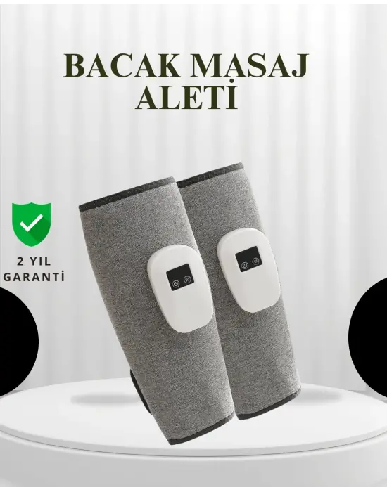 Şarjlı Isıtmalı Baldır Masaj Aleti – 3 Hava Basınçlı, Titreşimli Ve Akıllı Zamanlayıcılı