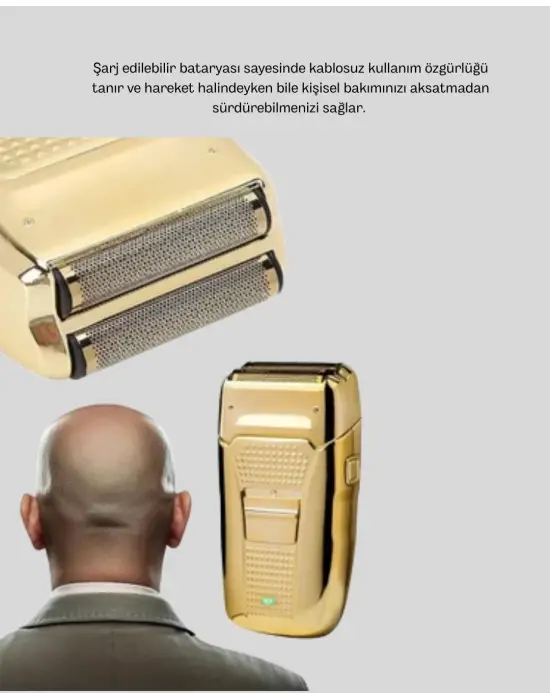 Şarjlı Islak Kuru Tıraş Makinesi Cilt Dostu Hassas Bıçaklı