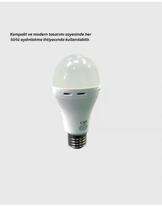 Şarjlı Led Ampul 30 Watt Soğuk Beyaz