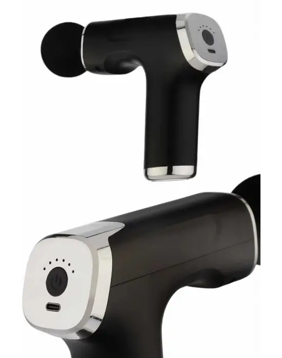 Şarjlı Masaj Tabancası 4 Başlıklı Mini Masaj Tabancası Ve Masaj Aleti