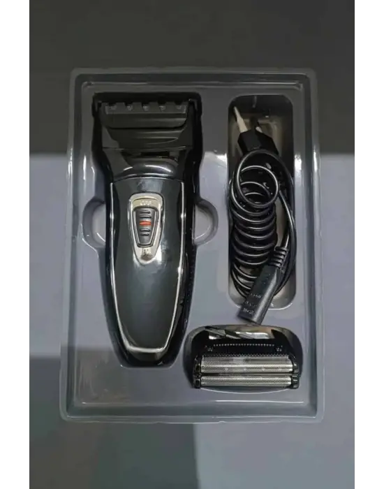 Şarjlı Paslanmaz Çelik Bıçaklı Ve Kablosuz Saç Sakal Tıraş Makinesi