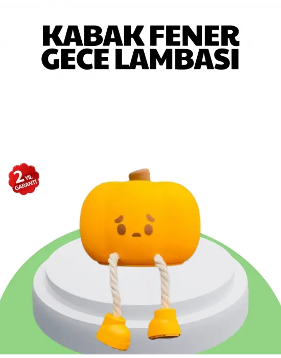 Şarjlı Pumpkin Led Masa Lambası Zamanlayıcılı Dokunmatik