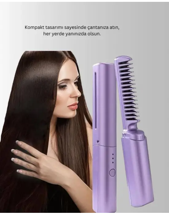 Şarjlı Saç Düzleştirici Tarak