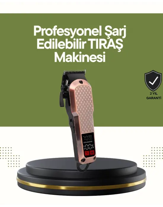 Şarjlı Saç Kesme Makinesi – 4 Kademeli Ayar, Lcd Ekran Ve Hızlı Şarj Desteği