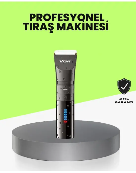 Şarjlı Saç Kesme Makinesi – 4 Taraklı, 2 Kademeli Güç Ayarı, Uzun Pil Ömrü