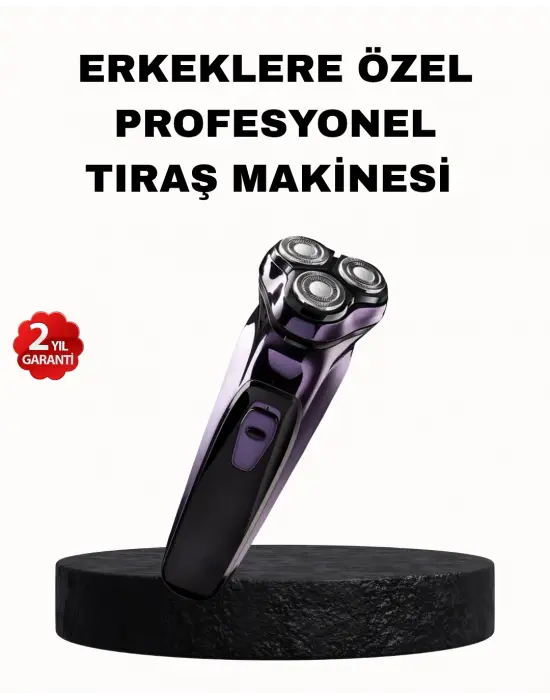 Şarjlı Saç Ve Sakal Tıraş Makinesi Kablosuz Kompakt Tasarımlı