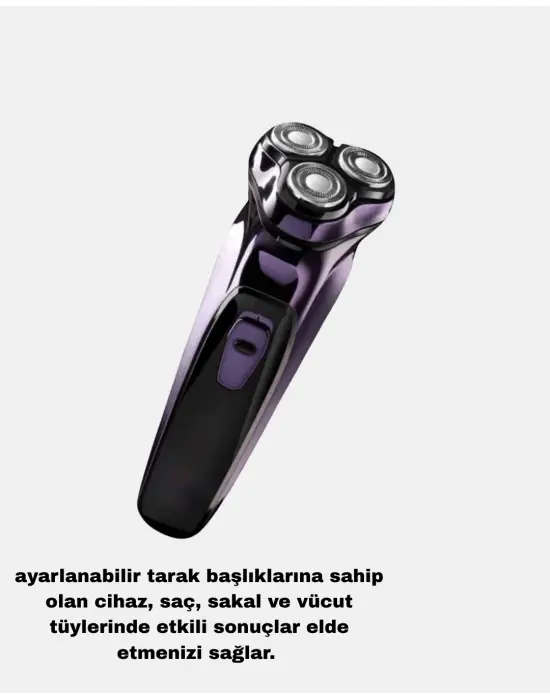 Şarjlı Saç Ve Sakal Tıraş Makinesi Kablosuz Kompakt Tasarımlı