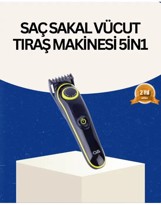 Şarjlı Sessiz Çalışan Saç Ve Sakal Şekillendirici Profesyonel Erkek Tıraş Makinesi