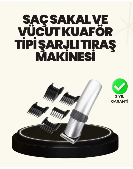 Şarjlı Ve Kablosuz Tıraş Makinesi – Her Yerde Rahat Kullanım