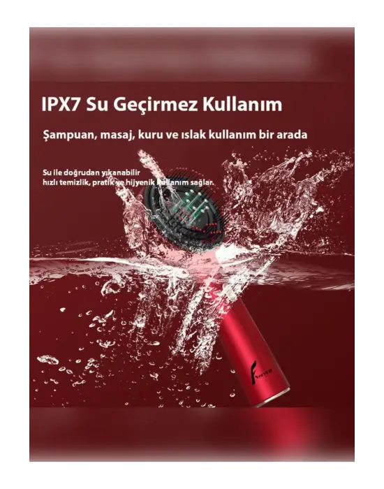 Omarı Titreşimli Saç Masaj Fırçası ve Bakım Yağı Haznesi