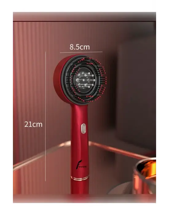 Omarı Titreşimli Saç Masaj Fırçası ve Bakım Yağı Haznesi