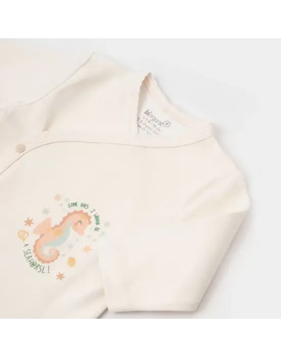 Omarı Hassas Ciltler İçin Doğal Renklerde Bebek Kıyafet Seti