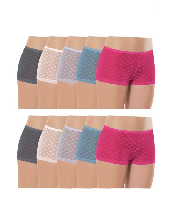 Omarı Şeffaf Tül Dantel Külot Seti