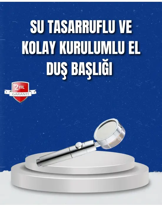 Şelale Sisi Ve Masaj Özellikli Banyo Duş Başlığı