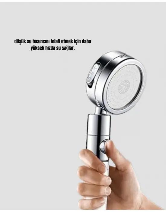 Şelale Sisi Ve Masaj Özellikli Banyo Duş Başlığı