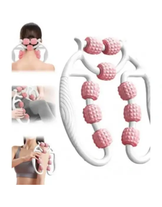 Selülit Masaj Aleti 9 Tekerlekli Lenf Drenaj Rulosu