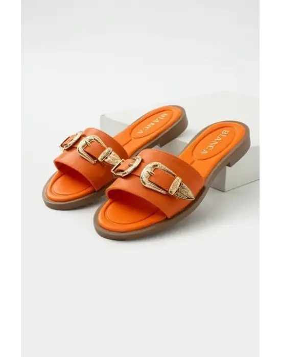 Sene Turuncu Cilt Terlik