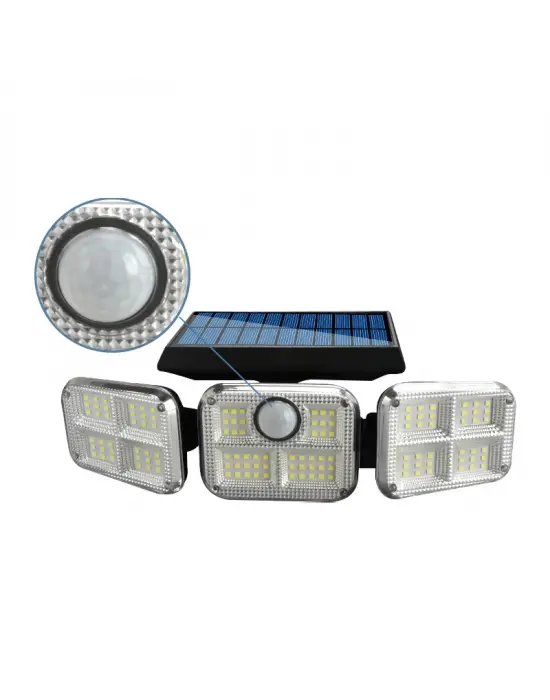 Sensörlü 3 Kademeli 120 Ledli Solar Lamba
