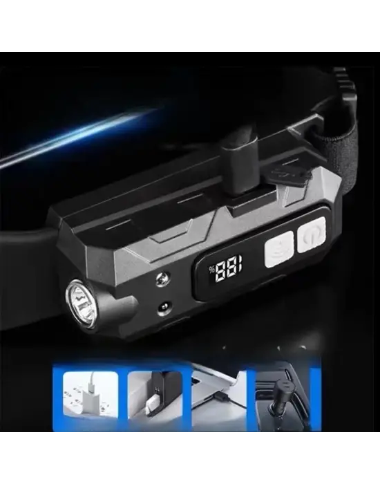 Sensörlü Cob Xpg Led Kafa Lambası  Wt-066