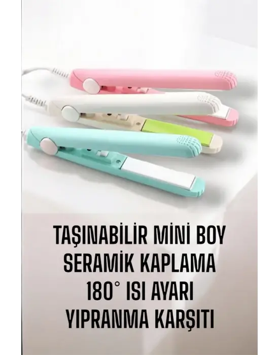 Seramik Kaplama Taşınabilir Mini Saç Düzleştirici Seyahat Dostu Tasarım