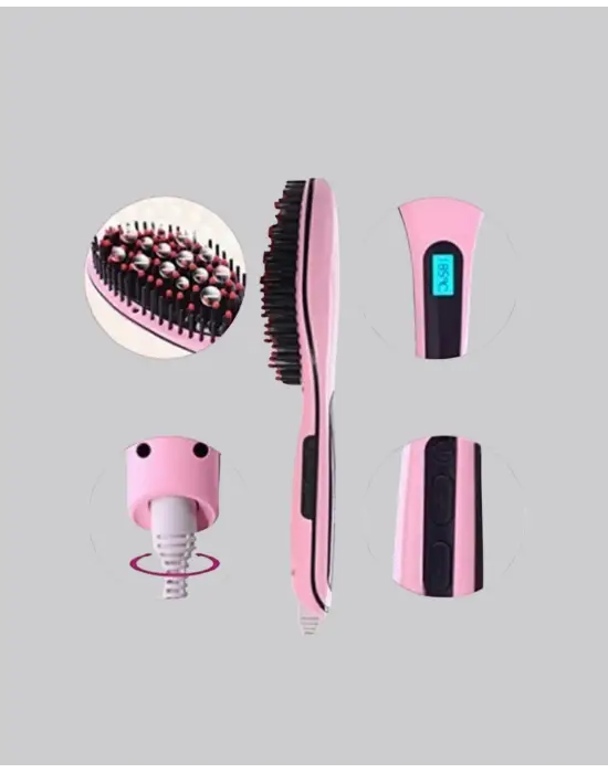 Seramik Plakalı Elektrikli Saç Düzleştirici – Hızlı Isınma, Uzun Kablo, 25w–39w Güç