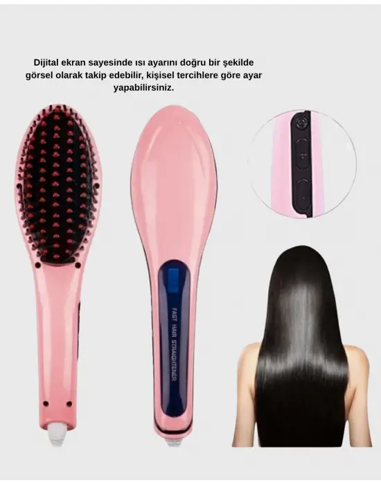 Seramik Plakalı Saç Düzleştirici Hızlı Isınan 5 Kademe Isı Ayarlı