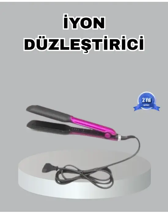 Seramik Plakalı Saç Düzleştirici – Plaka Kilitli Ve Elektriklenme Önleyici