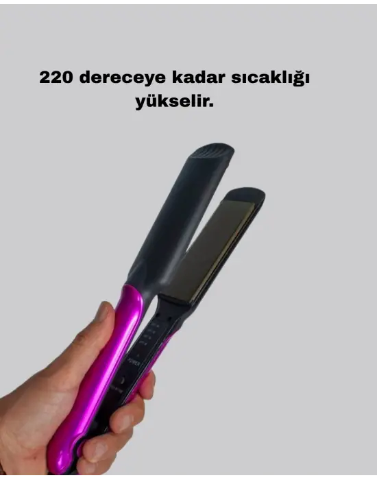 Seramik Plakalı Saç Düzleştirici – Plaka Kilitli Ve Elektriklenme Önleyici