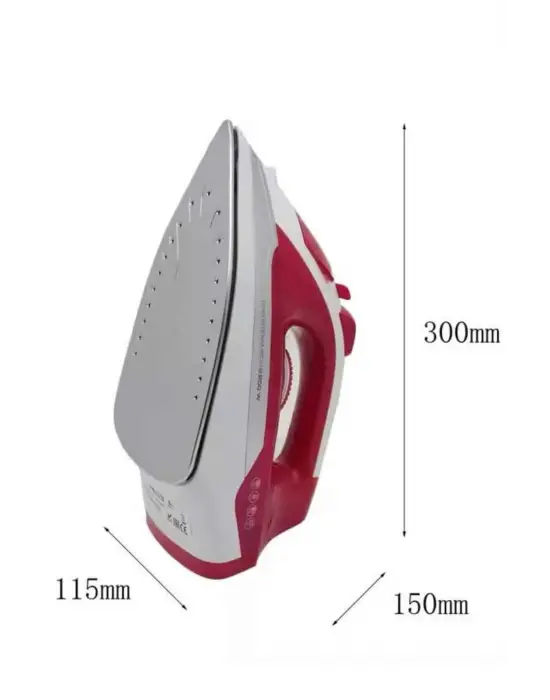Seramik Tabanlı Kırmızı 2200 Watt Şok Buharlı Ütü