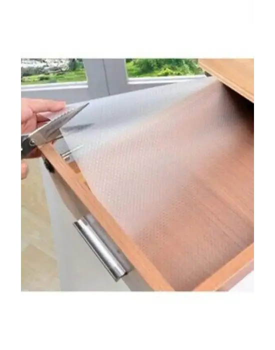 Omarı Şeffaf Kaydırmaz Raf ve Çekmece Örtüsü - 45 cm x 10 Metre