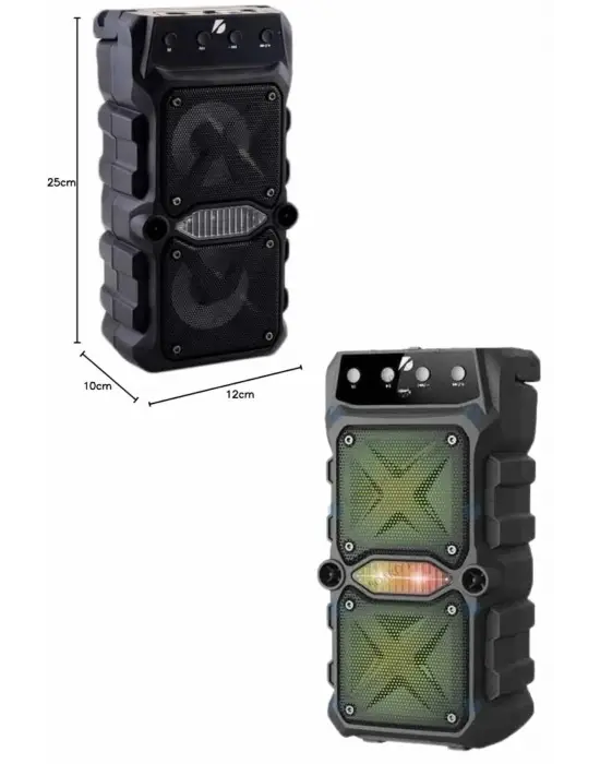 Ses Bombası Kablosuz Bluetooth Hoparlör Çift Çıkışlı Yüksek Ses Kaliteli Hoparlör