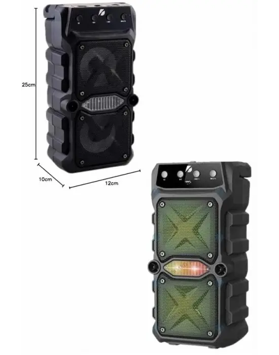 Ses Bombası Kablosuz Bluetooth Hoparlör Çift Çıkışlı Yüksek Ses Kaliteli Hoparlör