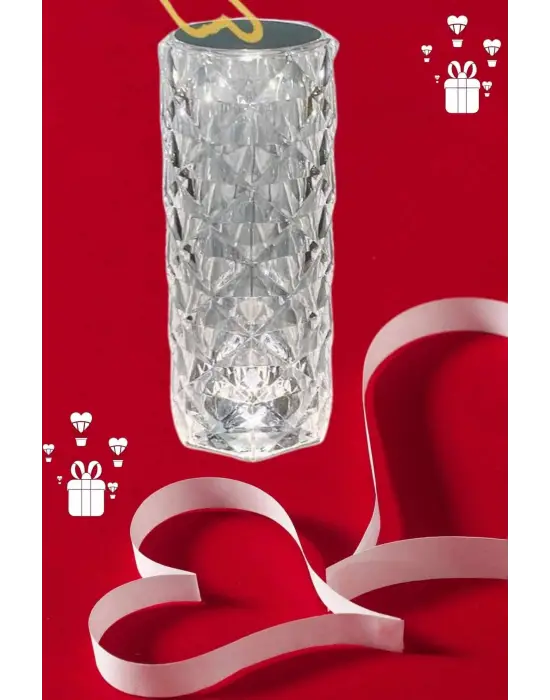 Sevgililer Günü İçin Hediye Kristal Lamba Sevgiliye Hediye Usb Şarjlı Gece Lambası