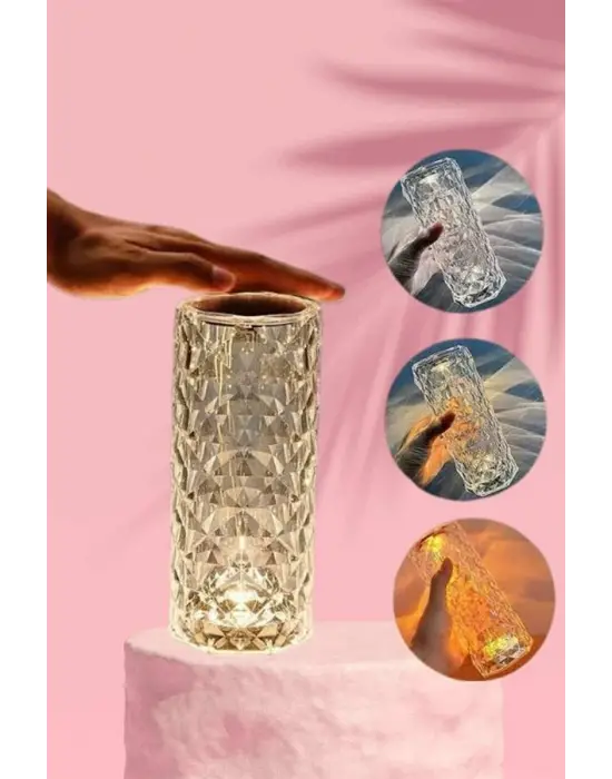 Sevgililer Gününe Özel Romantik Kristal Gece Lambası Sevgiliye Hediye