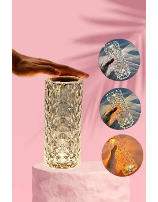 Sevgililer Gününe Özel Romantik Kristal Gece Lambası Sevgiliye Hediye