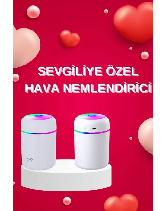 Sevgiliye Hediye Led Işıklı Hava Nemlendirici Usb Şarjlı Sevgiliye Özel
