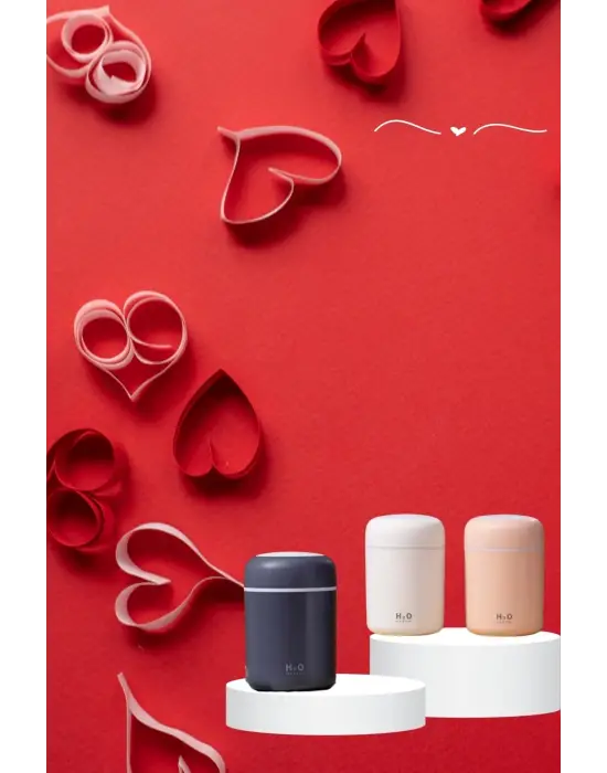 Sevgiliye Hediye Led Işıklı Hava Nemlendirici Usb Şarjlı Sevgiliye Özel