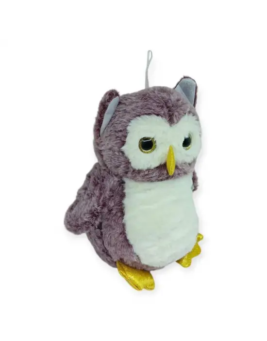 Sevimli Peluş Baykuş 25 cm - Mor