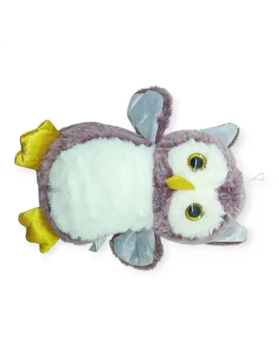 Sevimli Peluş Baykuş 25 cm - Mor