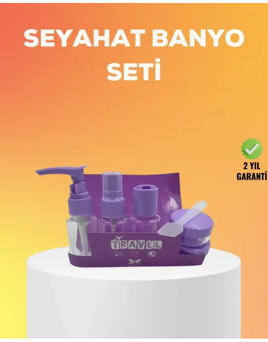 Seyahat Bakım Seti 5 Parça Sızdırmaz Şeffaf Kapaklı 30ml