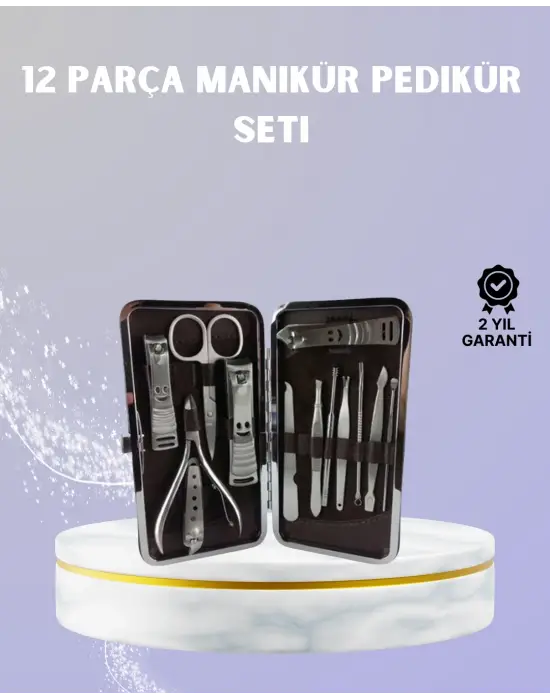 Seyahat İçin Taşınabilir Deri Çantalı Bakım Seti