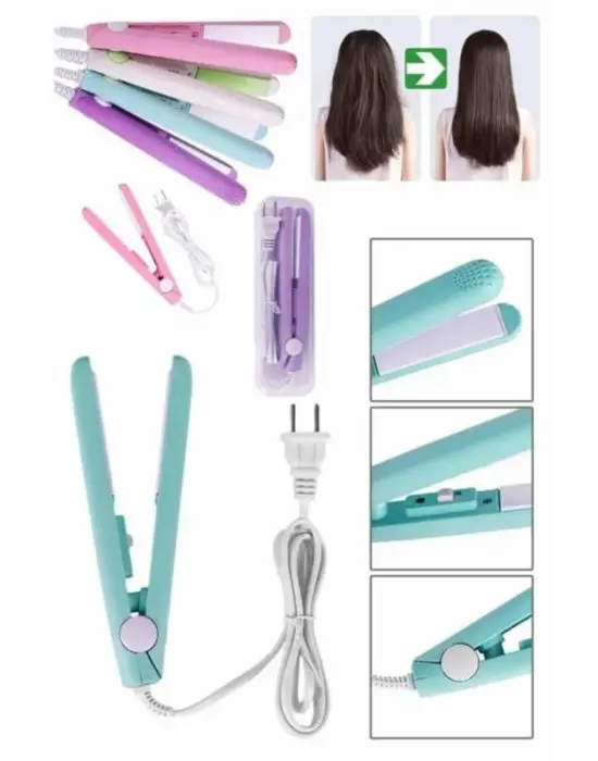 Seyahat Tipi Taşınabilir Saç Düzleştirici Saç Şekillendirici Yüksek Isı Ayarlı