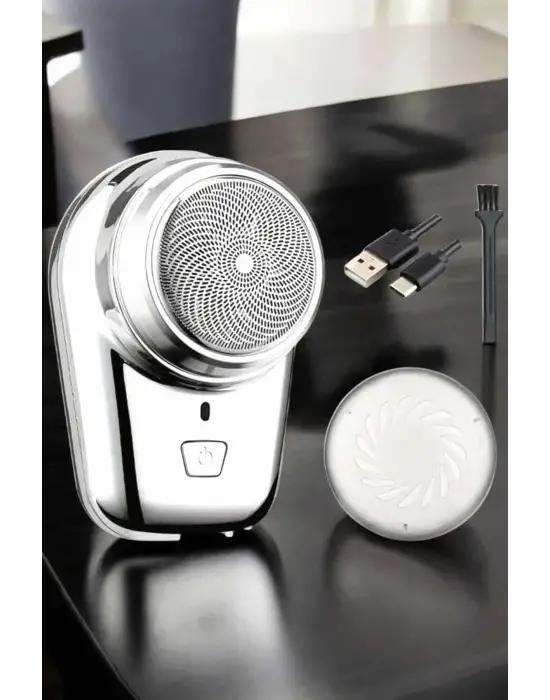 Seyahat Tipi Tıraş Makinesi Taşınabilir Kablosuz Mini Paslanmaz Çelik