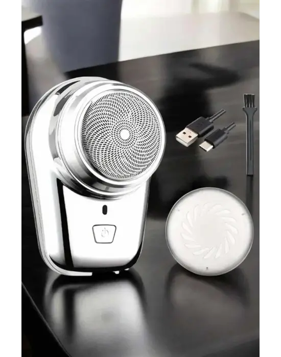 Seyahat Tipi Tıraş Makinesi Taşınabilir Kablosuz Mini Paslanmaz Çelik