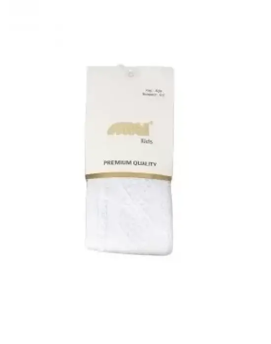 Omarı **Yüksek Bel Kabartma Desenli Kız Çorabı**