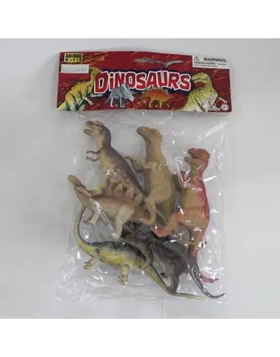 Omarı Çocuklar için Eğlenceli Dinozor Temalı Poşetli Oyuncak Set