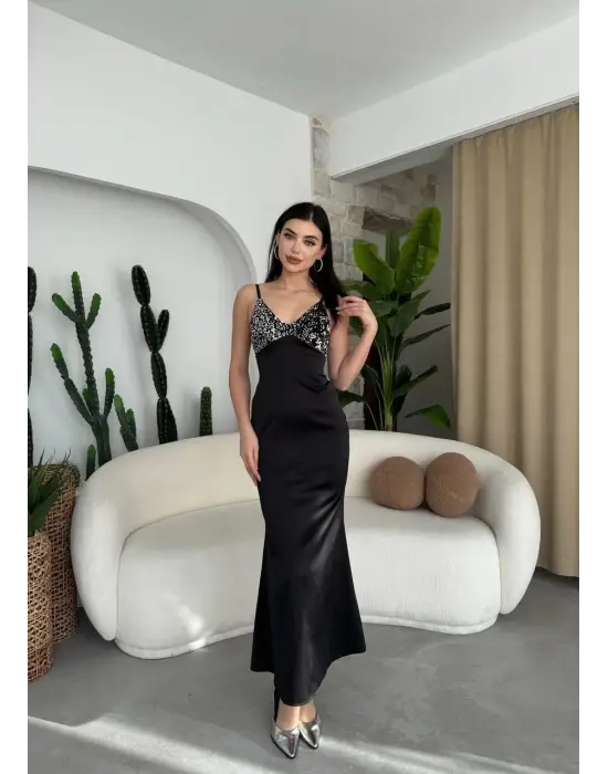 Omarı İp Askılı Yazlık Elbise